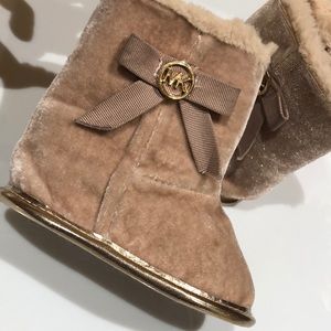 Infant Girls Michael Kors Pink Boots